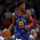Malik Beasley of the Denver Nuggets brings the ball down the court against the Minnesota Timberwolves in the fourth quarter at the Pepsi Center on December 20, 2019 in Denver, Colorado.